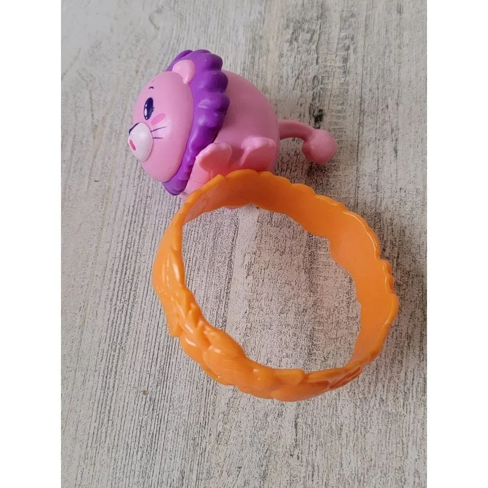 McDonald's pink lion orange ring‎ moose toy figure